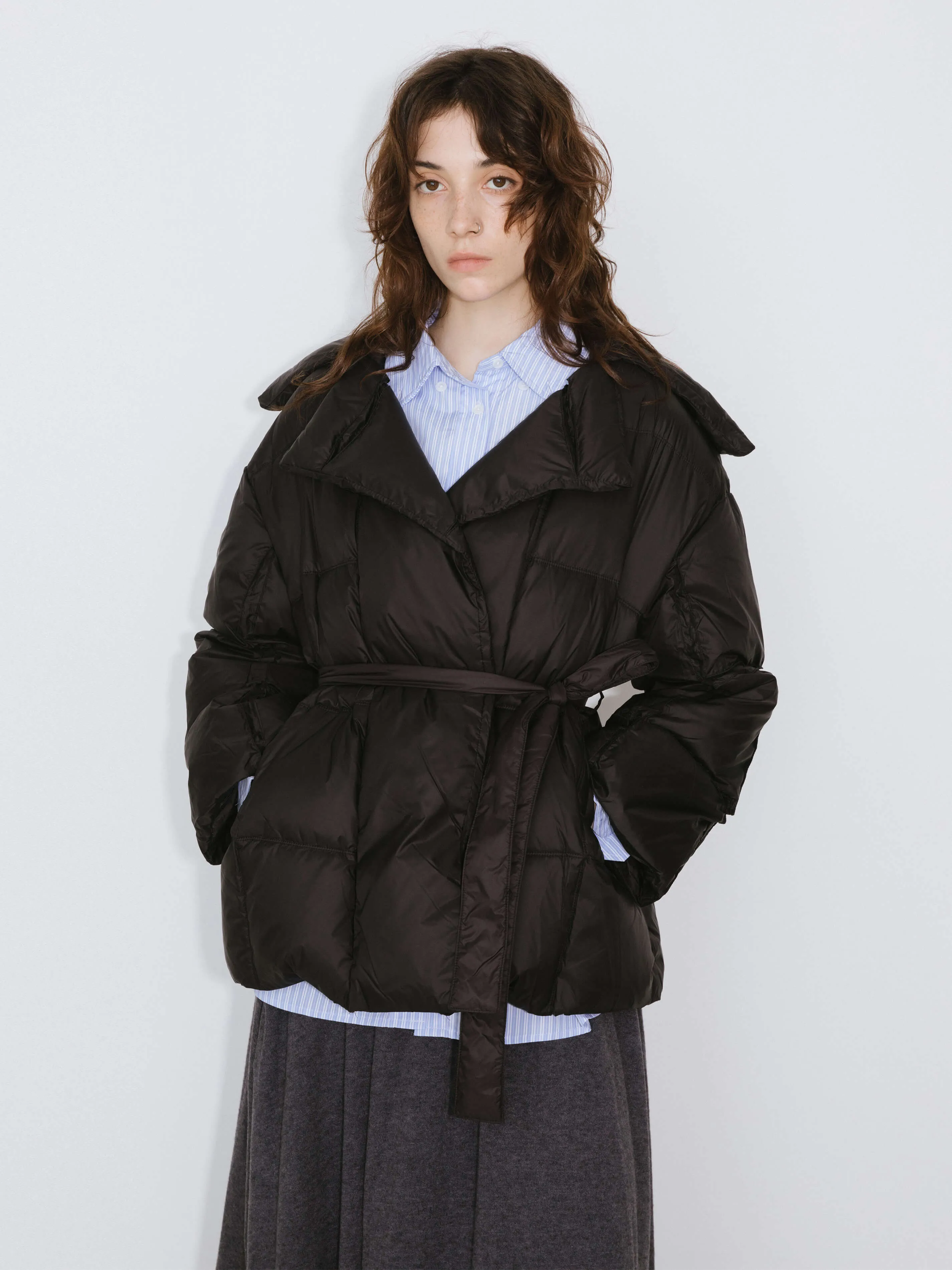 Short Boxy Down Coat