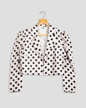 Smart Polka Dots Jacket For Women