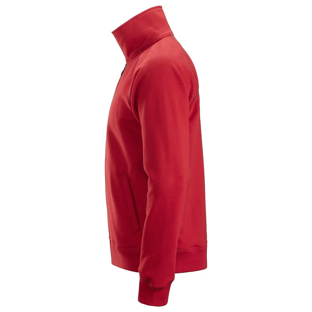 Snickers 2886 AllroundWork, Full Zip Sweatshirt Jacket - Chili Red