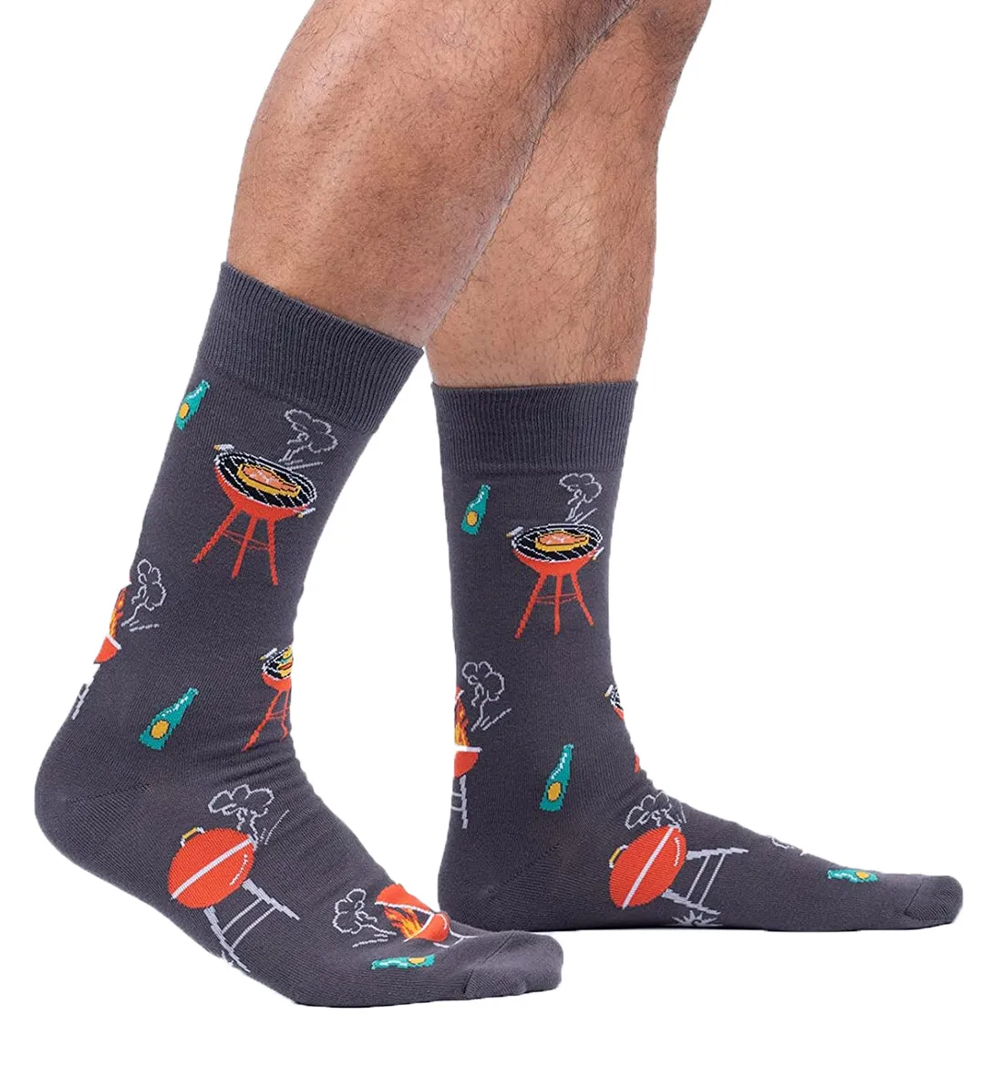 SOCK it to me Men's Crew Socks (Prints) - The Steaks are High