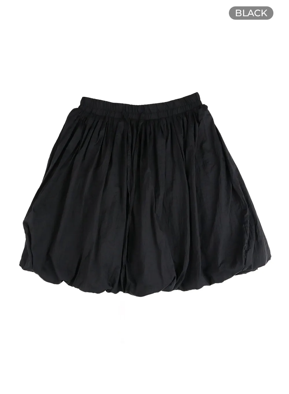 Soft Nylon Bubble Mini Skirt OM405