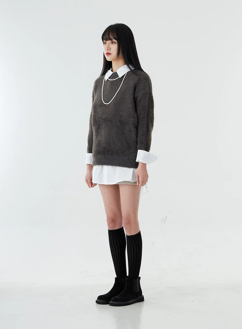 Soft Round Neck Knit OO28