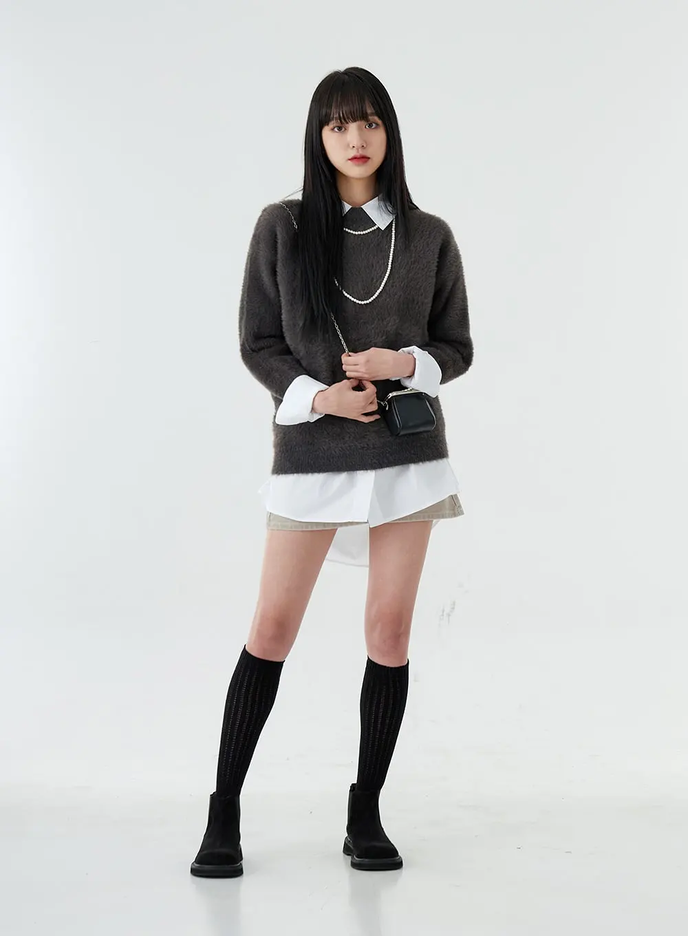 Soft Round Neck Knit OO28