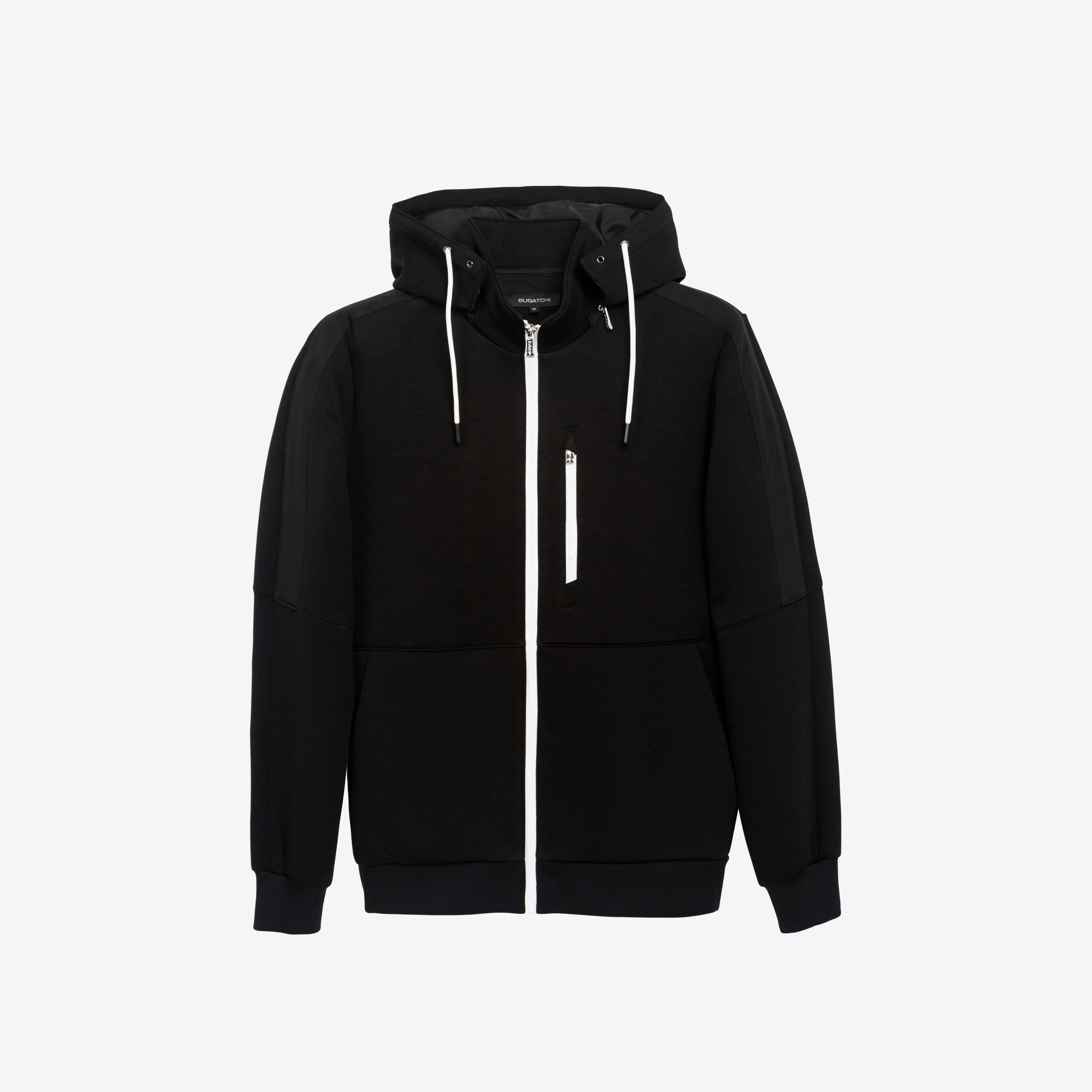 Solid Full Zip Mock Neck Jacket