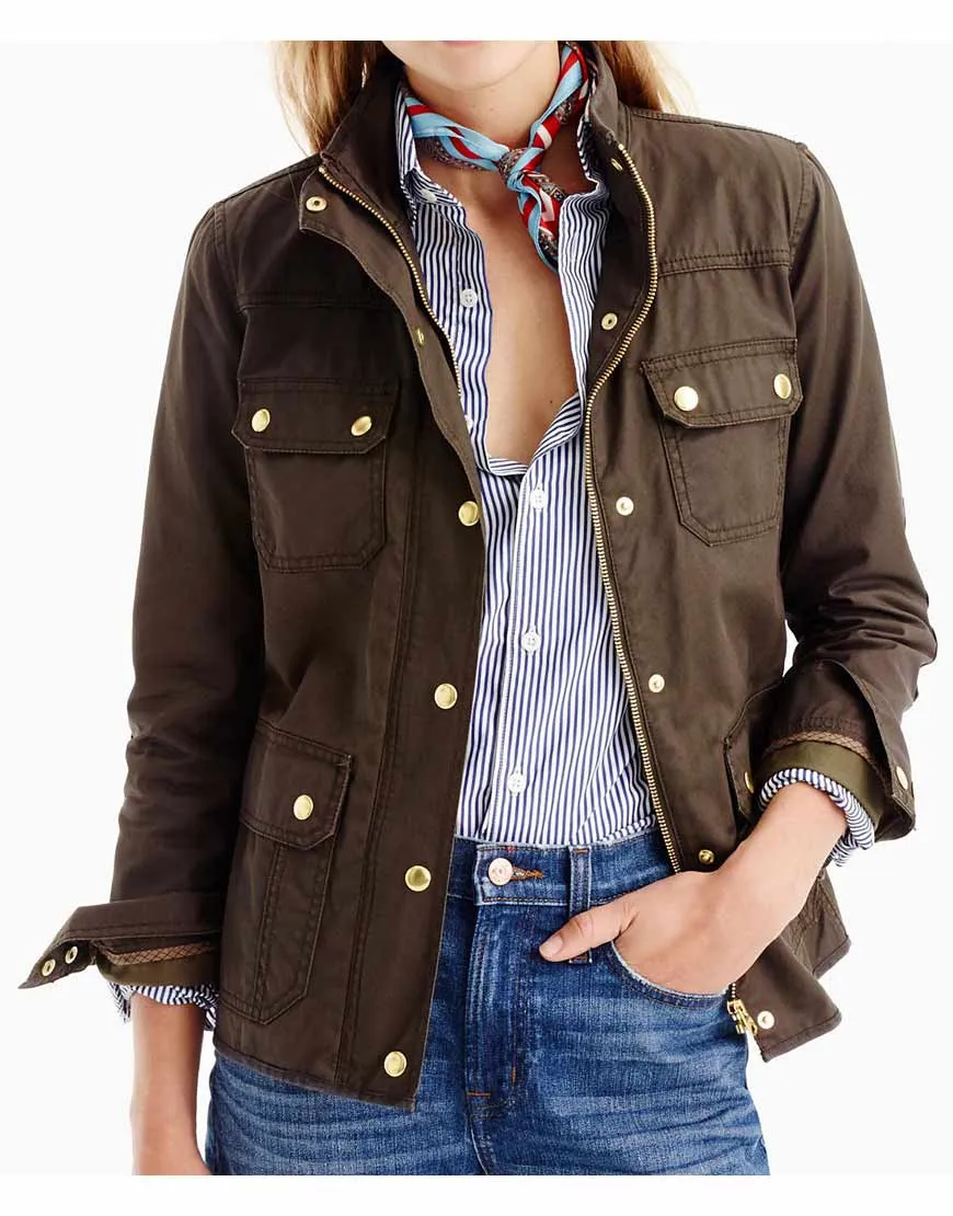 Spring Womens Dark Brown Jacket - UJackets