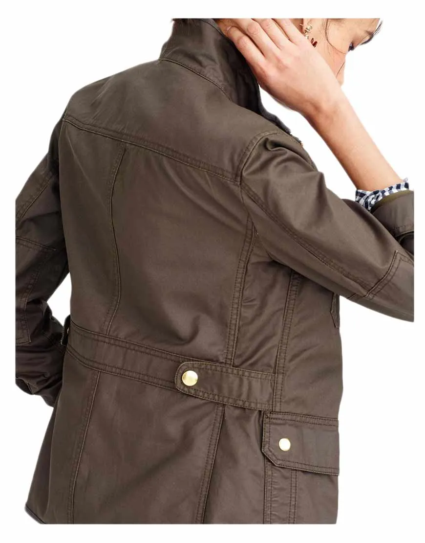 Spring Womens Dark Brown Jacket - UJackets