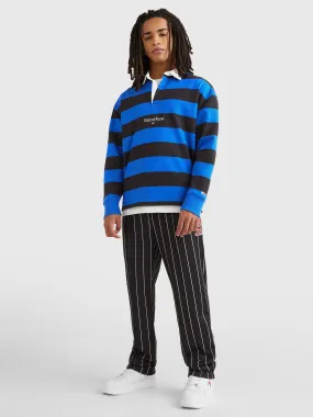 Stripe Relaxed Fit Rugby Shirt | Sweatshirts & Hoodies | Tommy Jeans