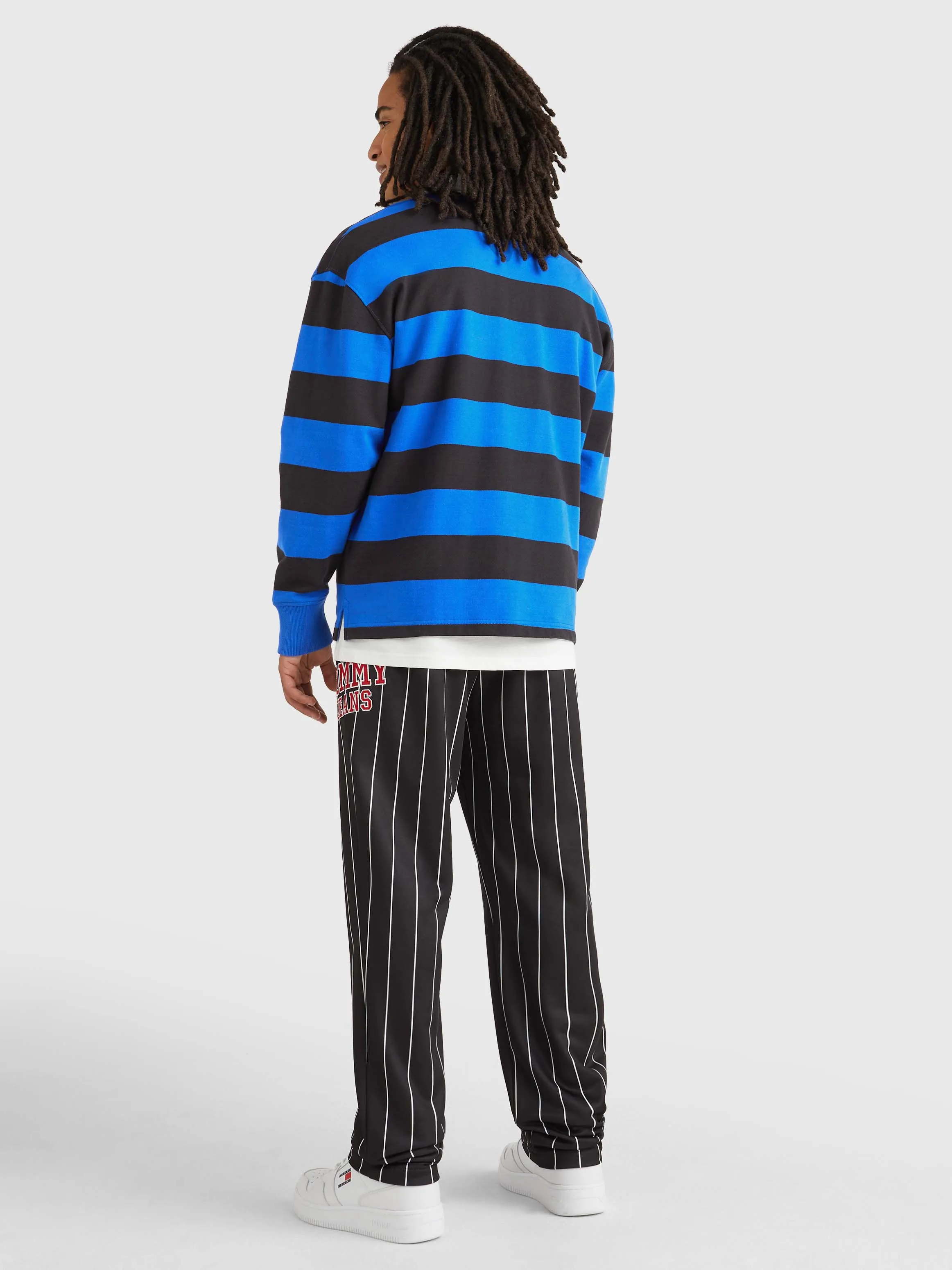 Stripe Relaxed Fit Rugby Shirt | Sweatshirts & Hoodies | Tommy Jeans