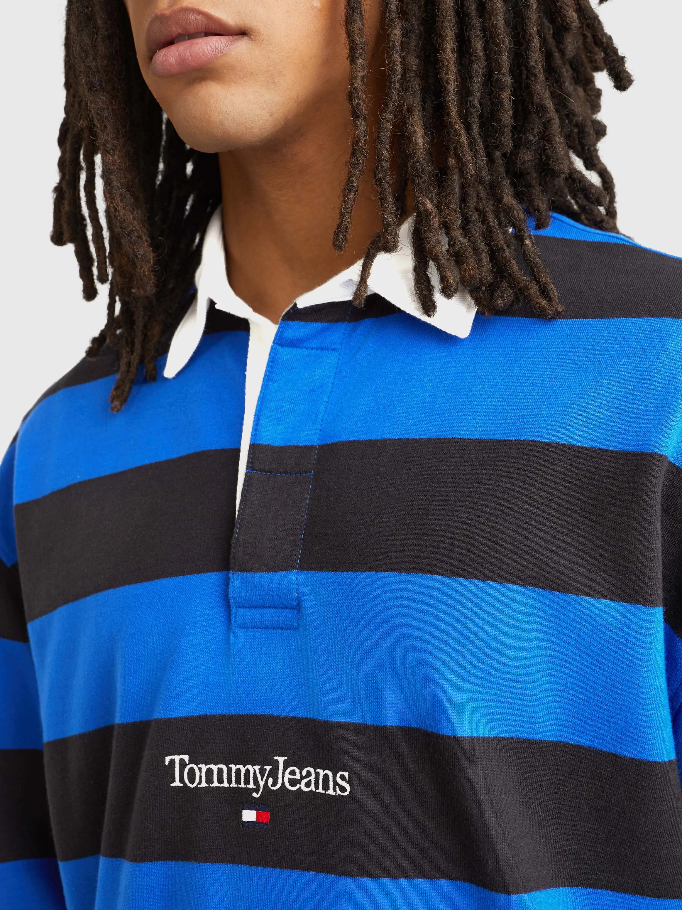 Stripe Relaxed Fit Rugby Shirt | Sweatshirts & Hoodies | Tommy Jeans