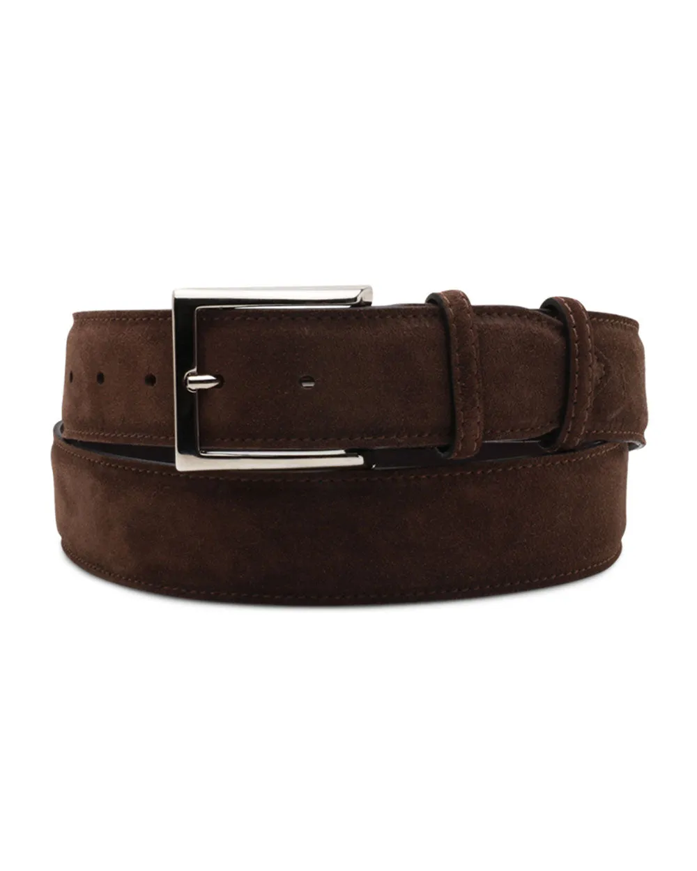 Suede Belt in Tortora