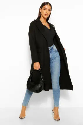 Tailored Wool Look Boyfriend Coat