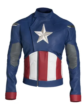 The Avengers Captain America Leather Jacket - UJackets