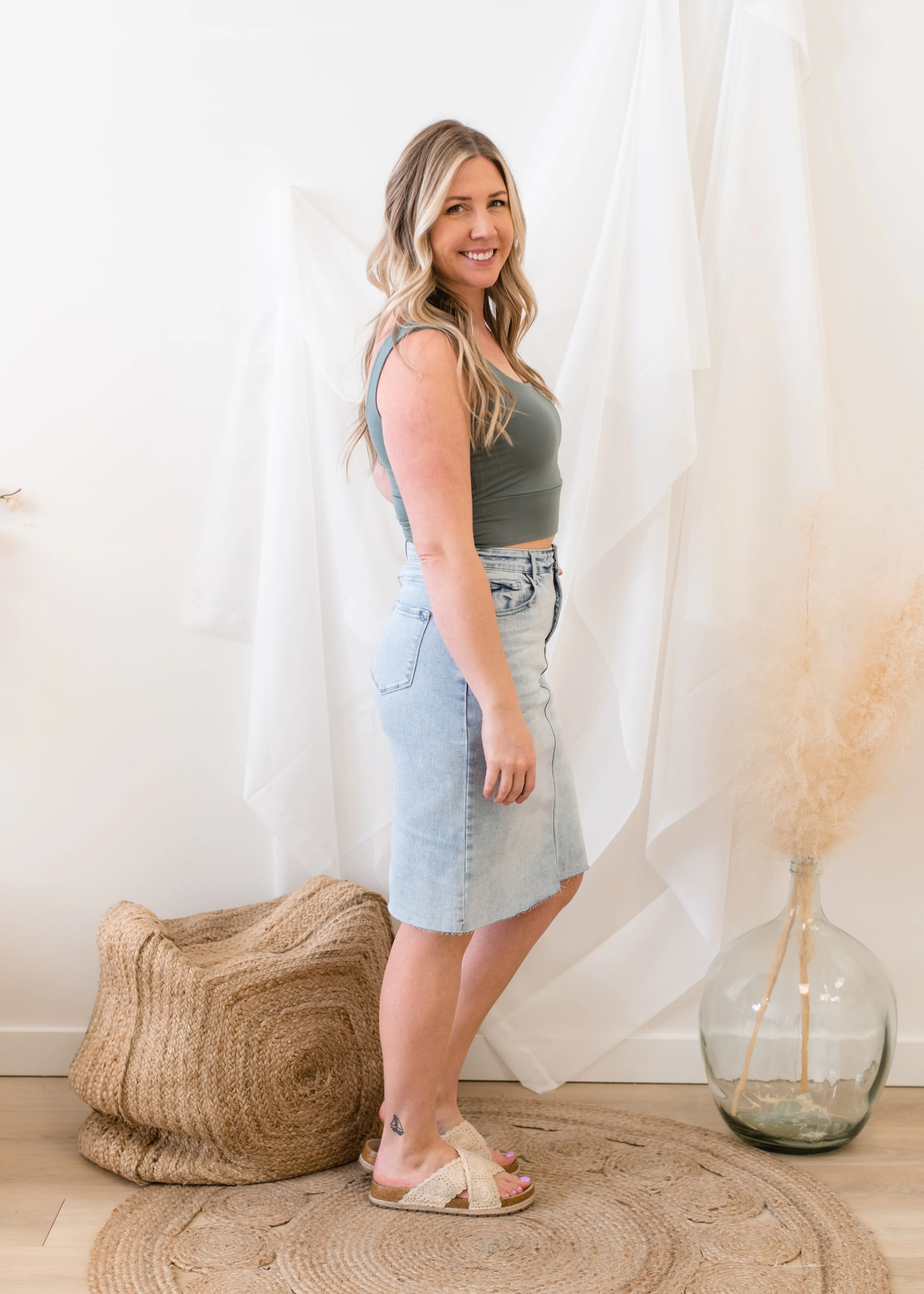 The Devon Denim Skirt