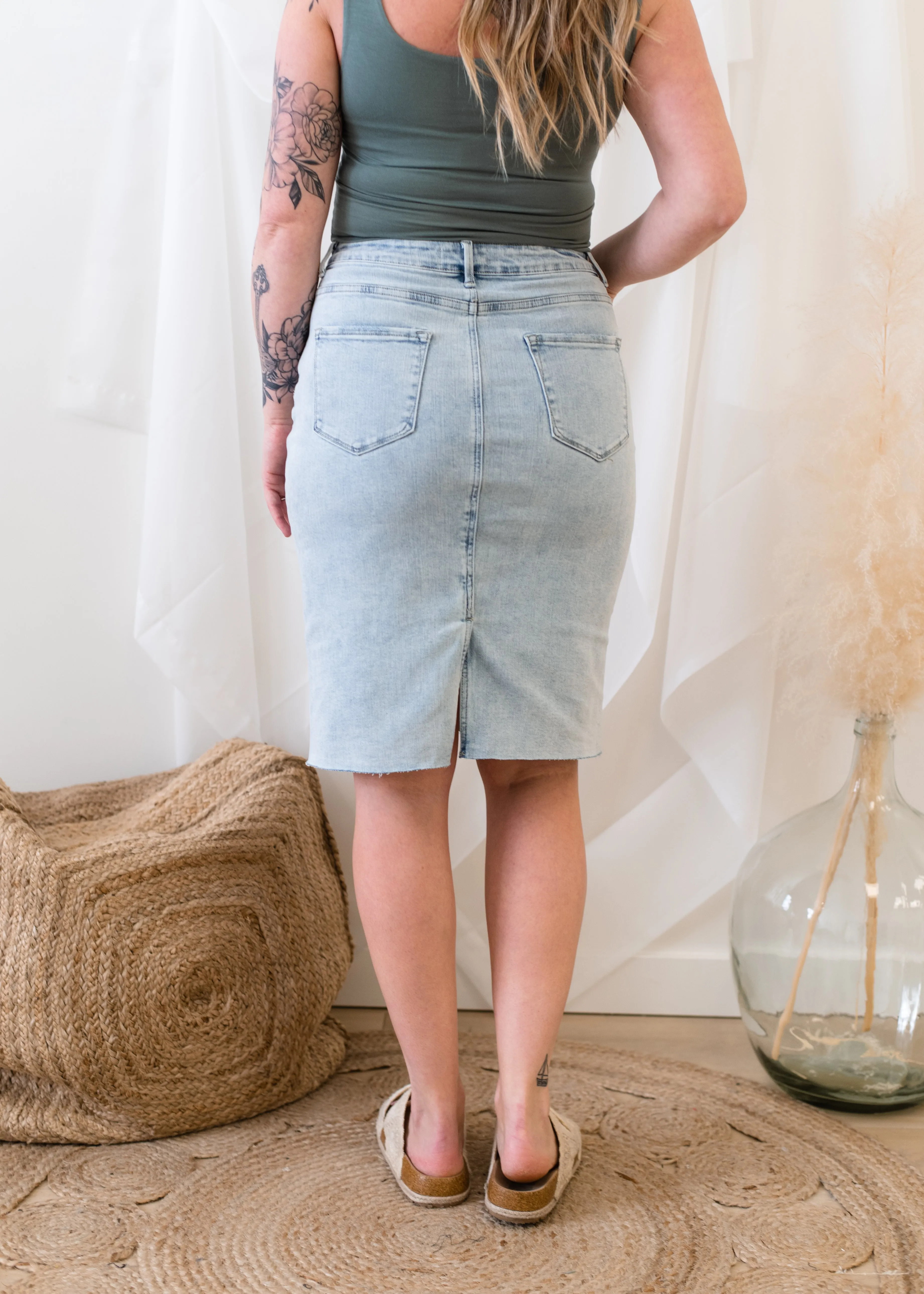 The Devon Denim Skirt