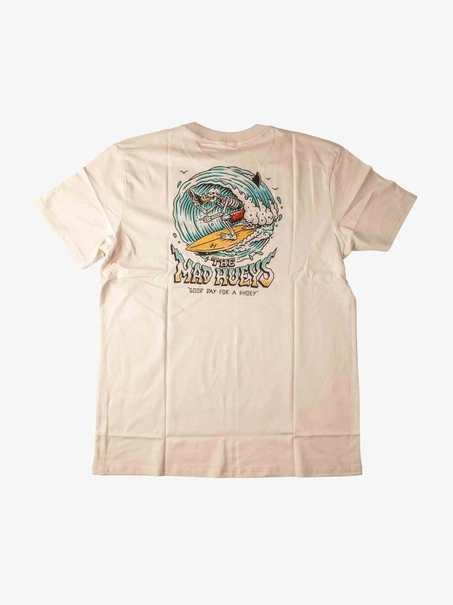 The Mad Hueys Surfing Shoey Tee - Cement