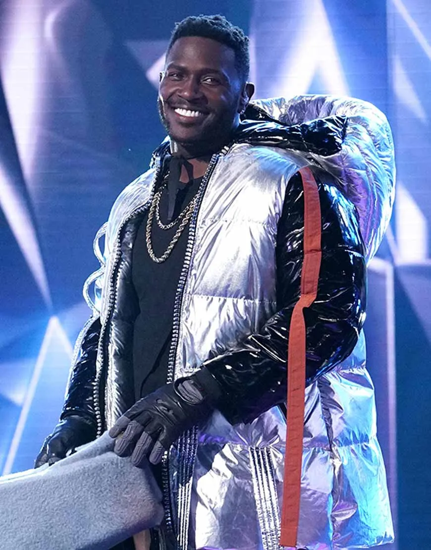 The Masked Singer Antonio Brown Jacket | TV-Series Satin Hooded Jacket