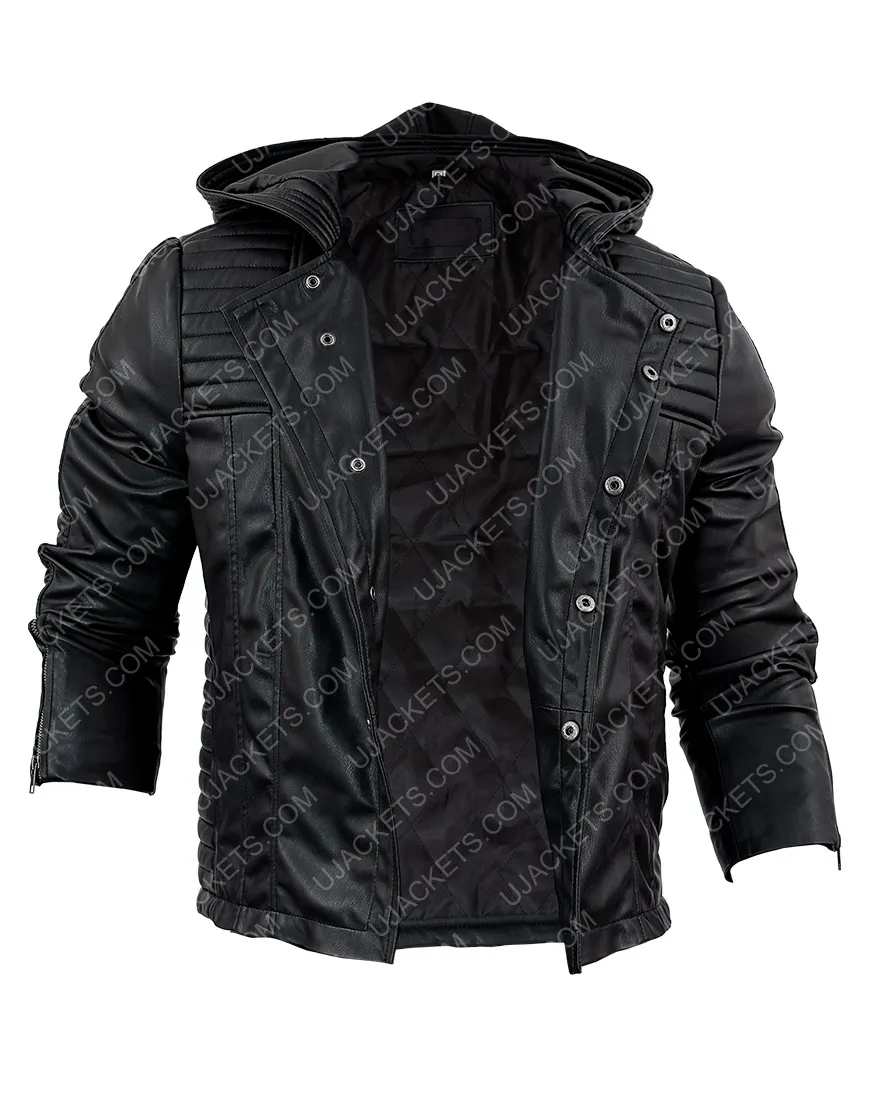 The Mortal Instruments Jace Hoodie Jacket - Jamie Campbell Black Jacket