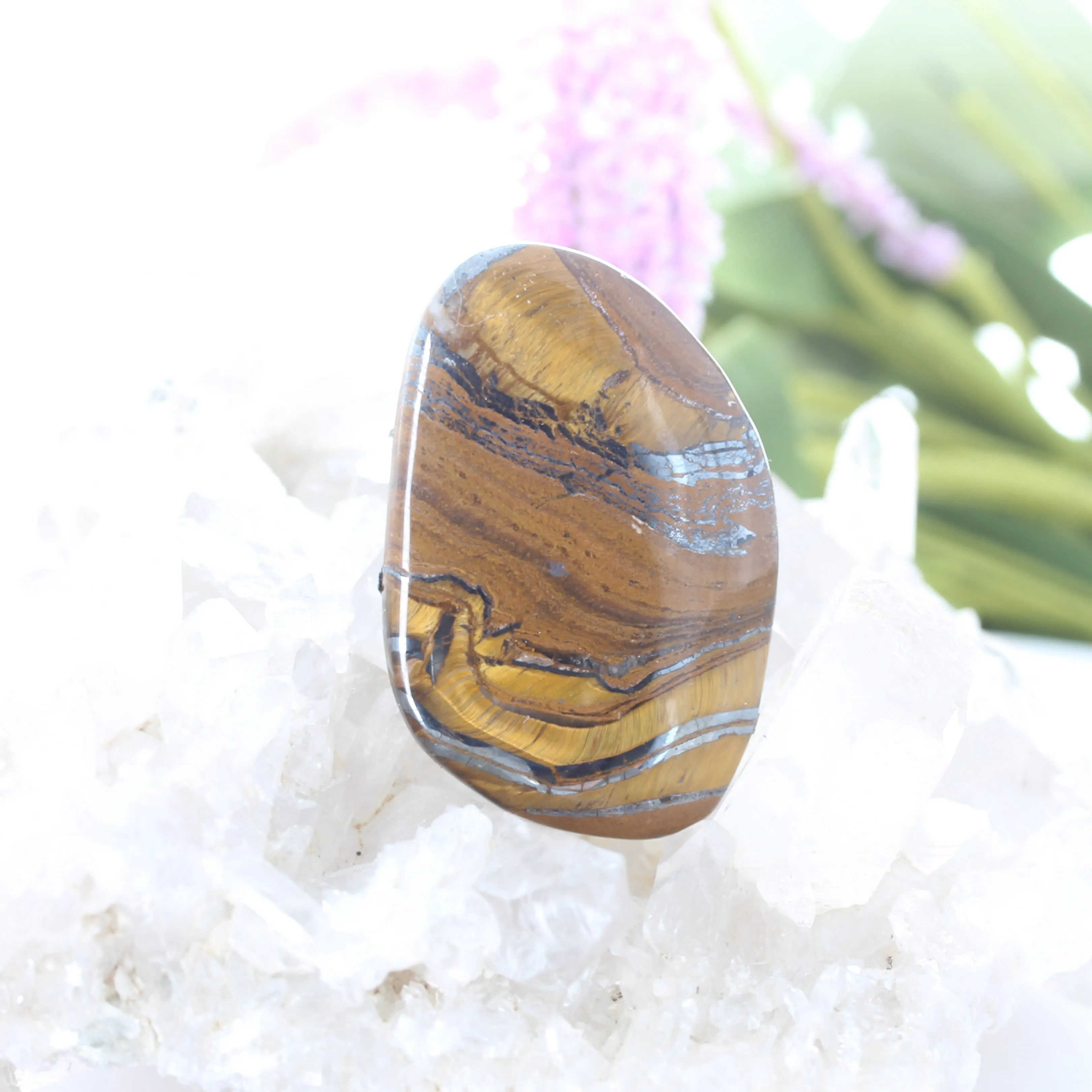 TIGEREYE MOZAMBIQUE Cabochon 53x38mm