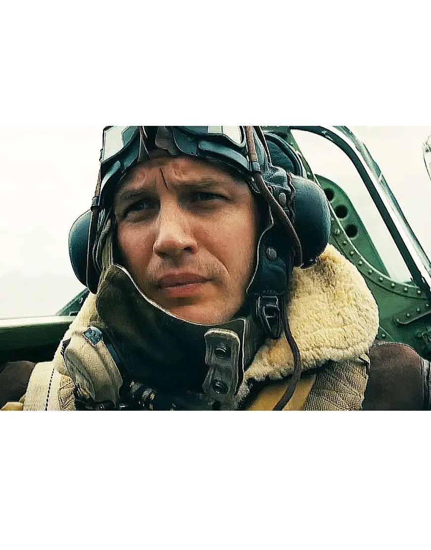 Tom Hardy Dunkirk Leather Jacket | Tom Hardy Dunkirk Shearling Jacket