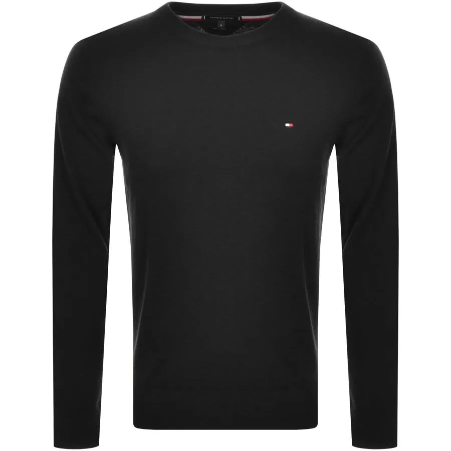 Tommy Hilfiger Crew Neck Knit Jumper Black