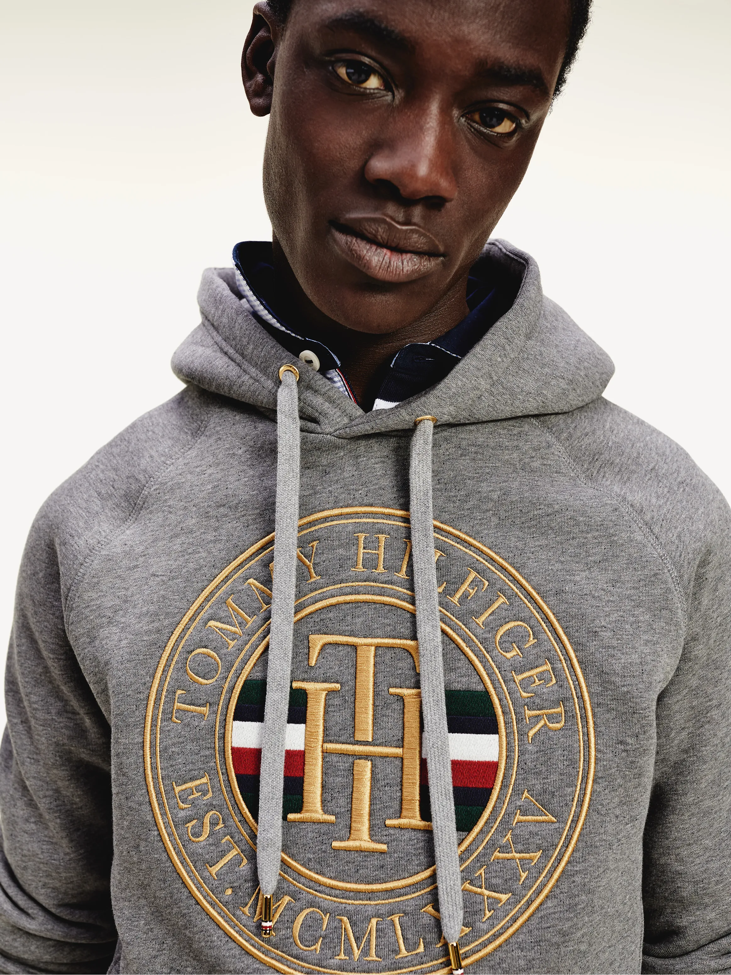 Tommy Icons Embroidery Pure Cotton Fleece Hoodie | Sweatshirts & Hoodies | Tommy Hilfiger