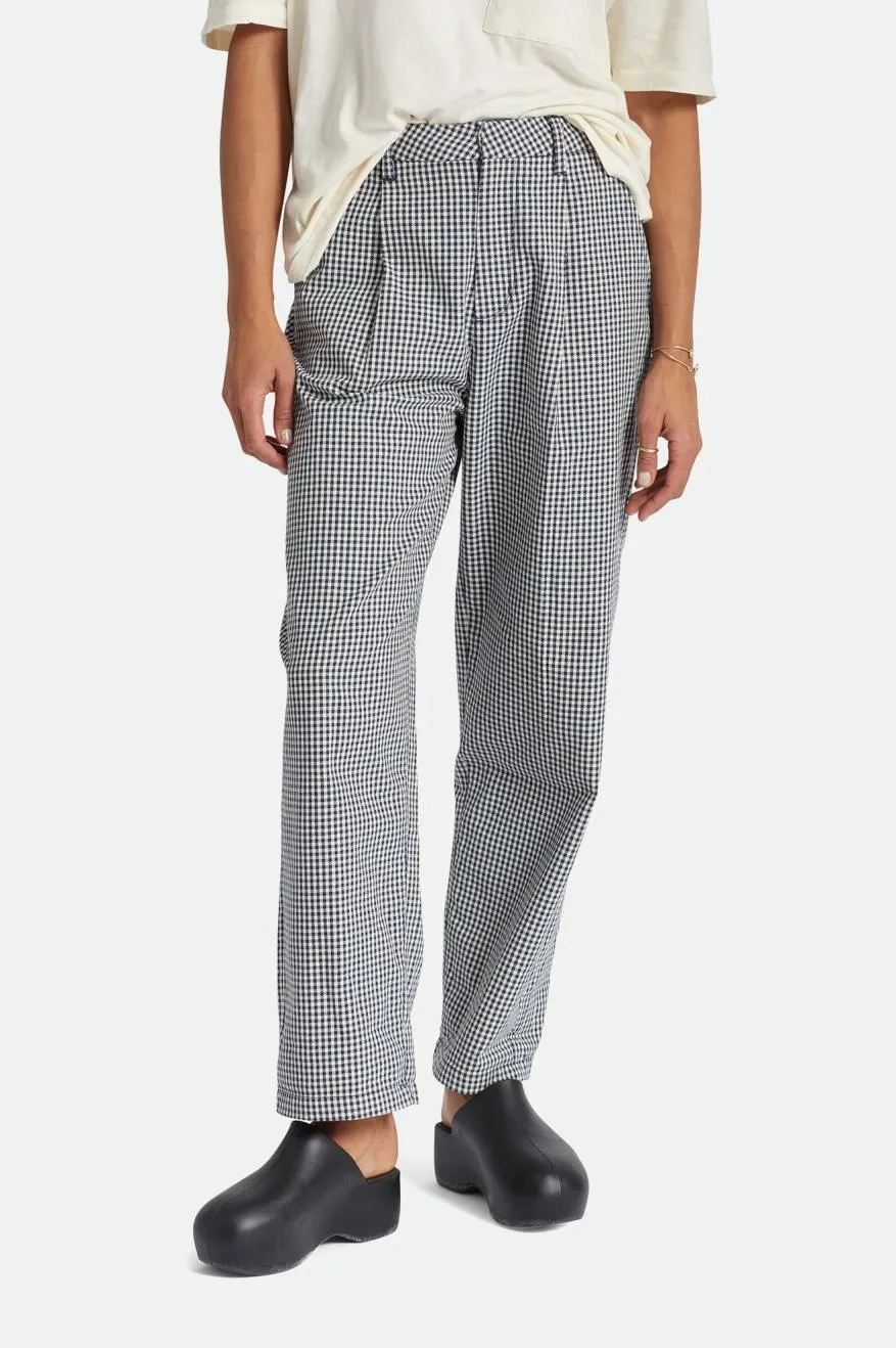 Victory Trouser Pant - Washed Navy Gingham