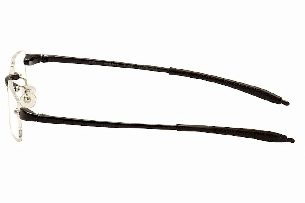 VisuaLites Vis1 Reading Glasses Men's Black Rimless +1.00