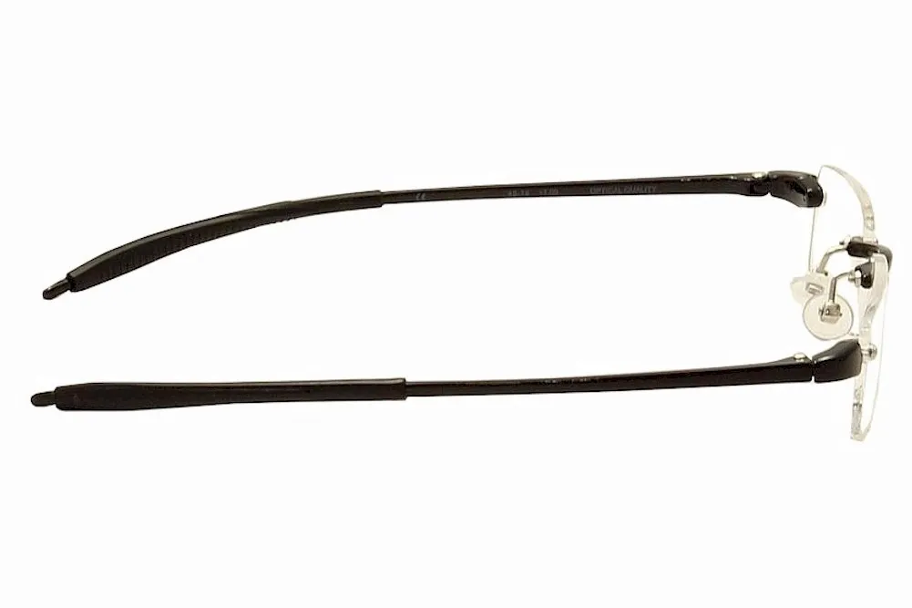 VisuaLites Vis1 Reading Glasses Men's Black Rimless +1.00