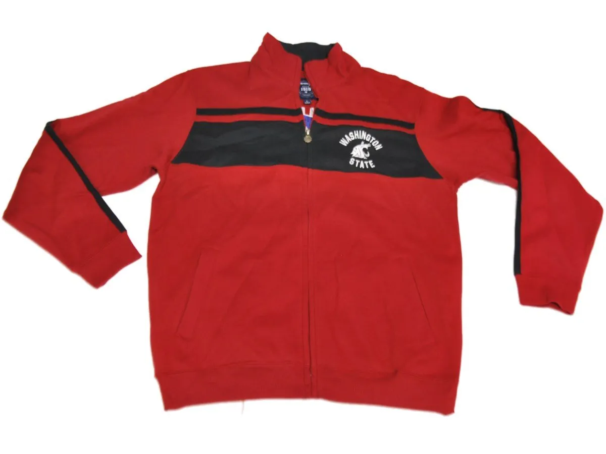 Washington State Cougars Champion Red Heavyweight Zip Up Jacket (L)