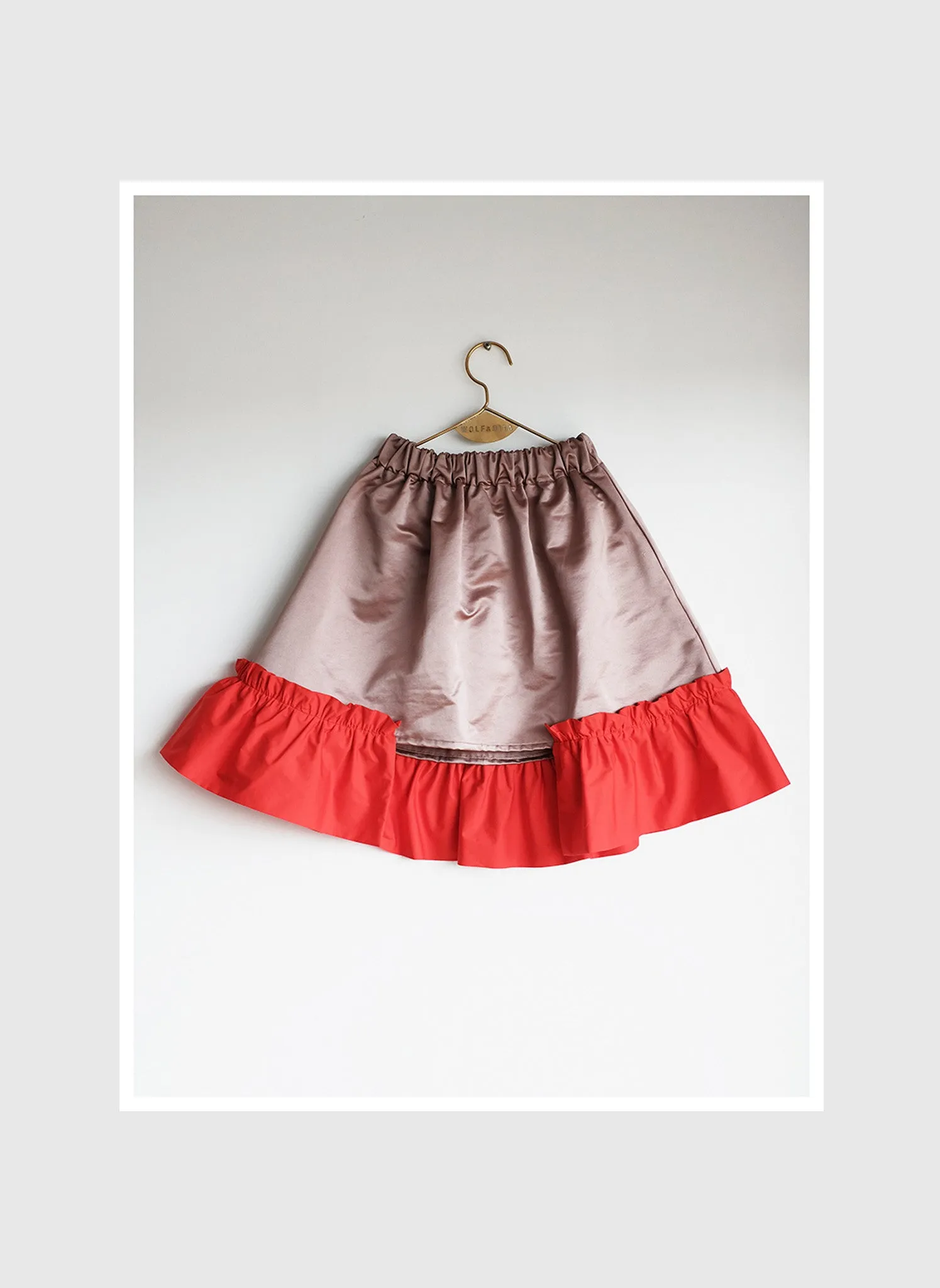 Wolf and Rita Conceicao Skirt in Pink Red