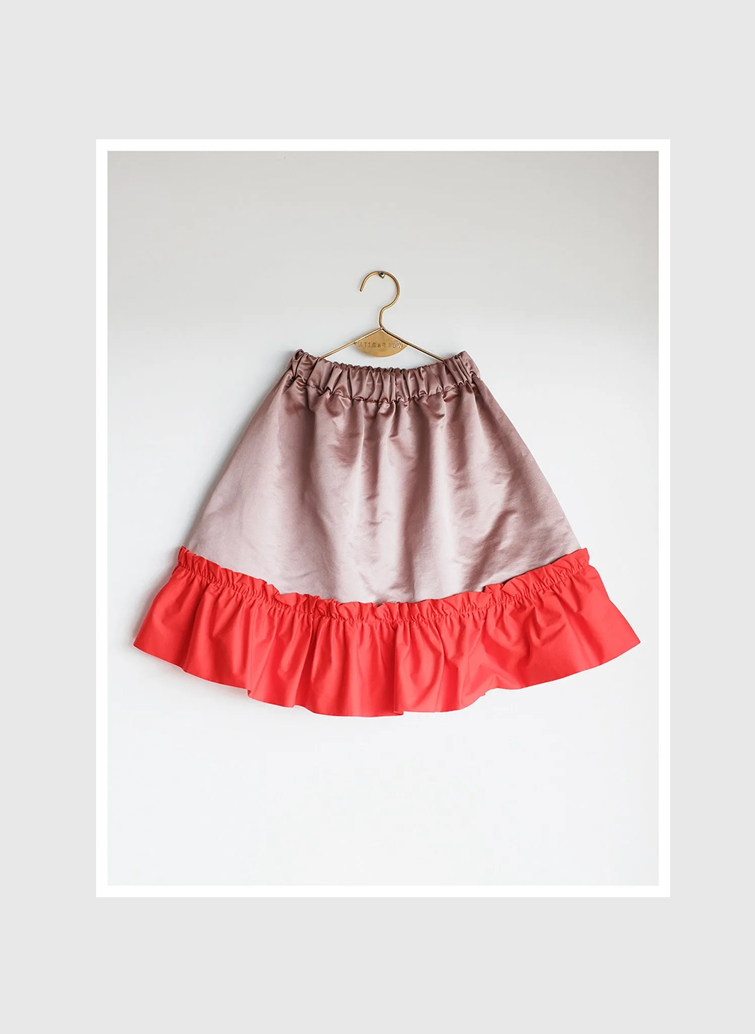 Wolf and Rita Conceicao Skirt in Pink Red