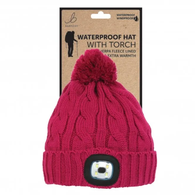 Womens Waterproof Hat With Torch