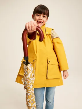 Yellow Waterproof Hooded Raincoat with Cape