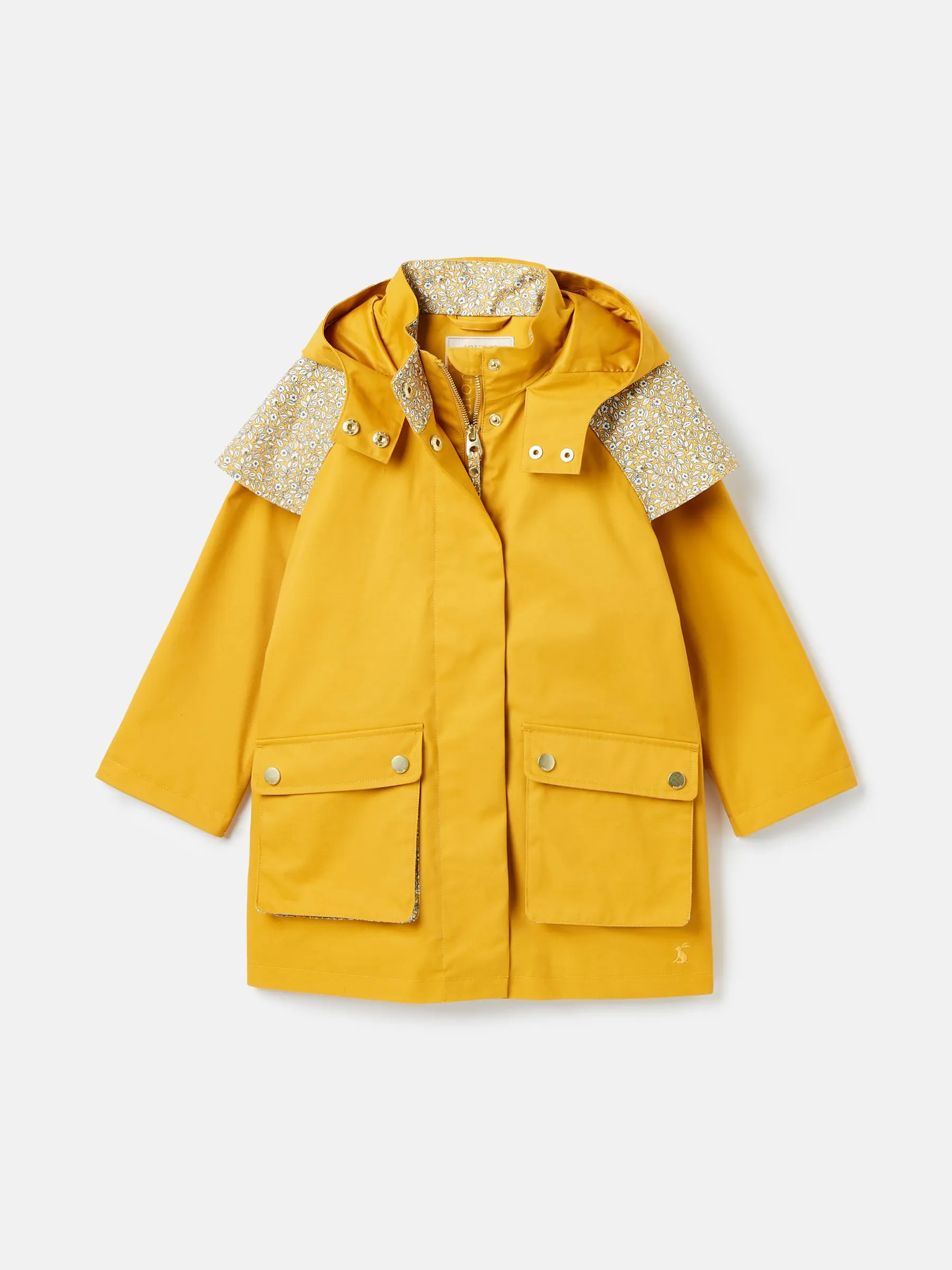 Yellow Waterproof Hooded Raincoat with Cape